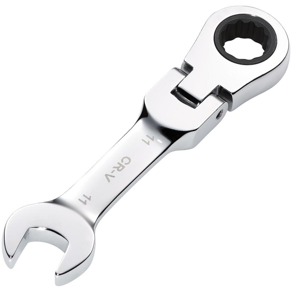 Draper Hi-Torq Stubby Flexible Head Ratchet Combination Spanner
