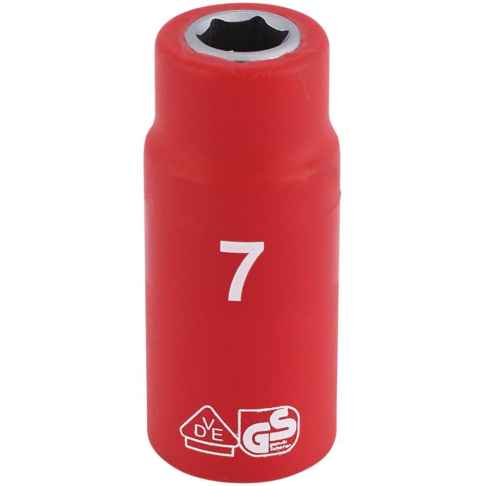 Draper 1/4" Drive VDE Fully Insulated Hexagon Socket Metric 1/4" 7mm