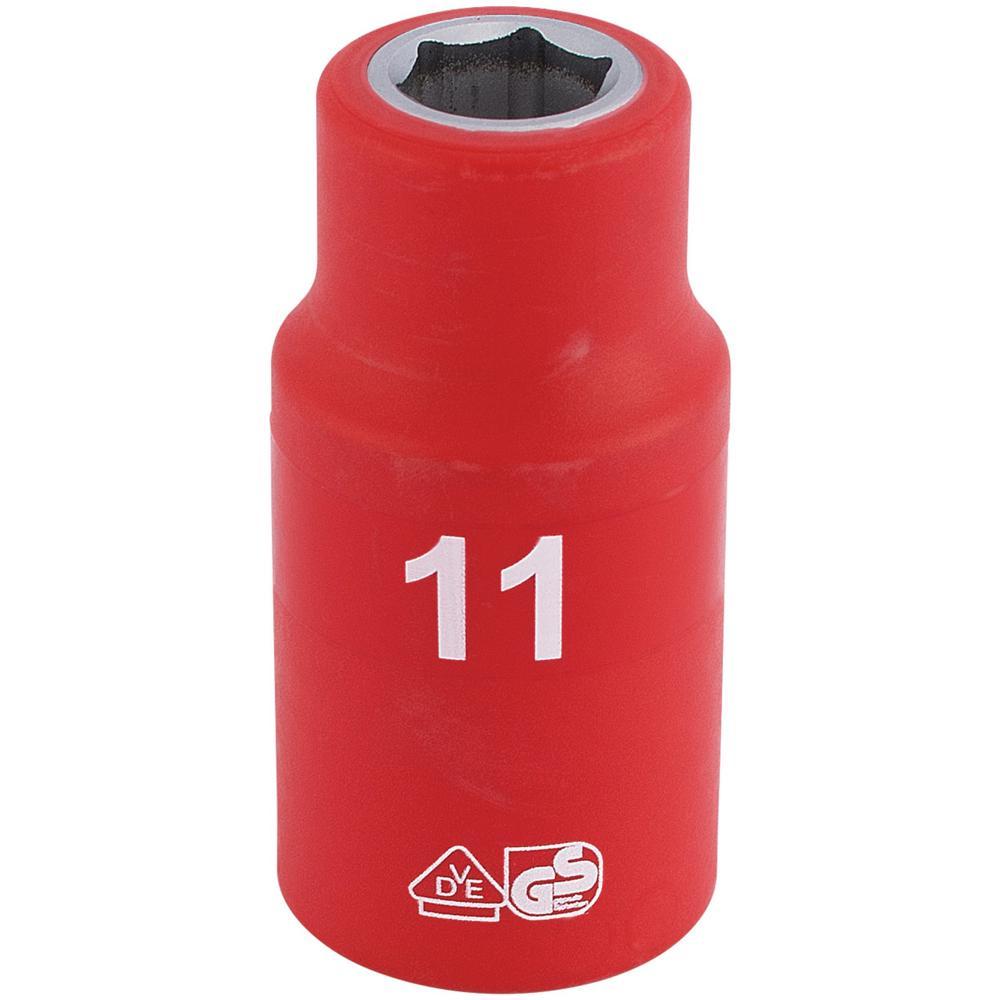 Draper 1/2" Drive VDE Fully Insulated Hexagon Socket Metric 1/2" 11mm