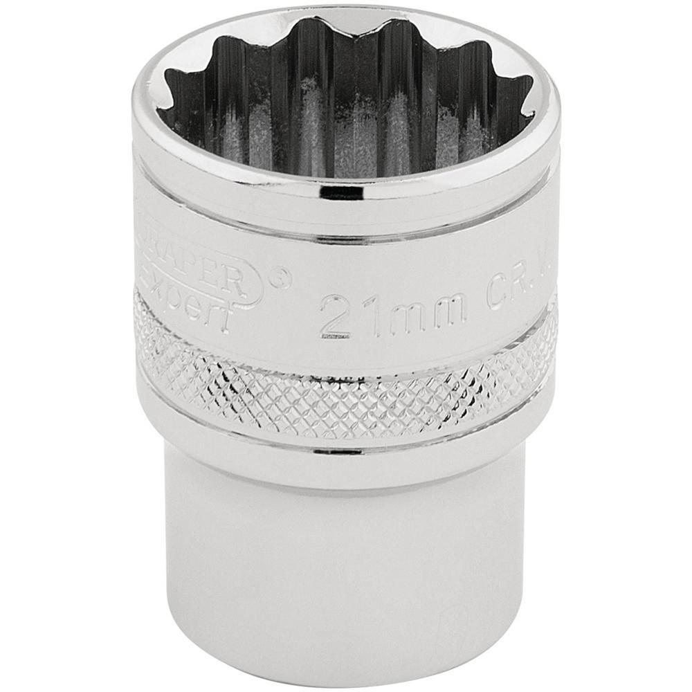 Draper 1/2" Drive Hi Torq Bi Hexagon Socket Metric 1/2" 21mm