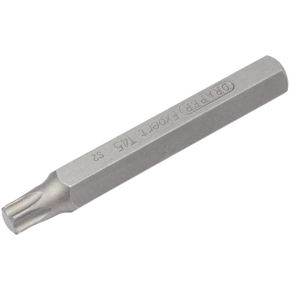 Draper Expert Torx 10mm Shank Hexagon Insert Bits T45 75mm Pack of 1