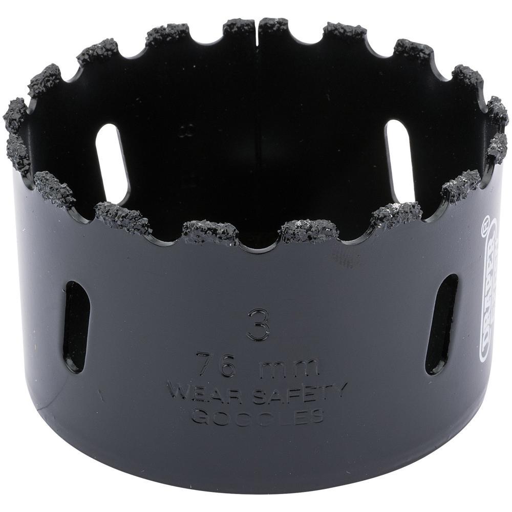 Draper Expert Tungsten Carbide Grit Hole Saw 76mm