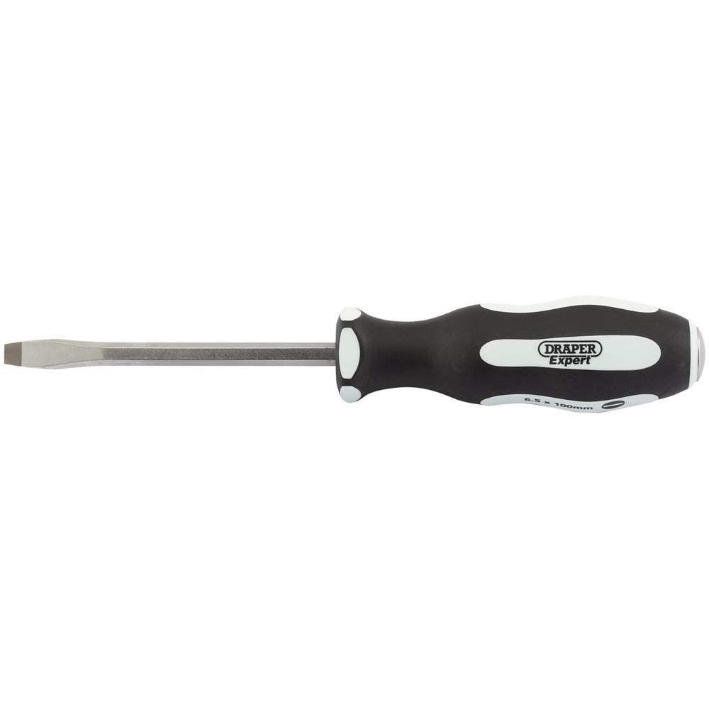 Draper Expert Hammer Through Flared Slotted Screwdriver 6.5mm 100mm