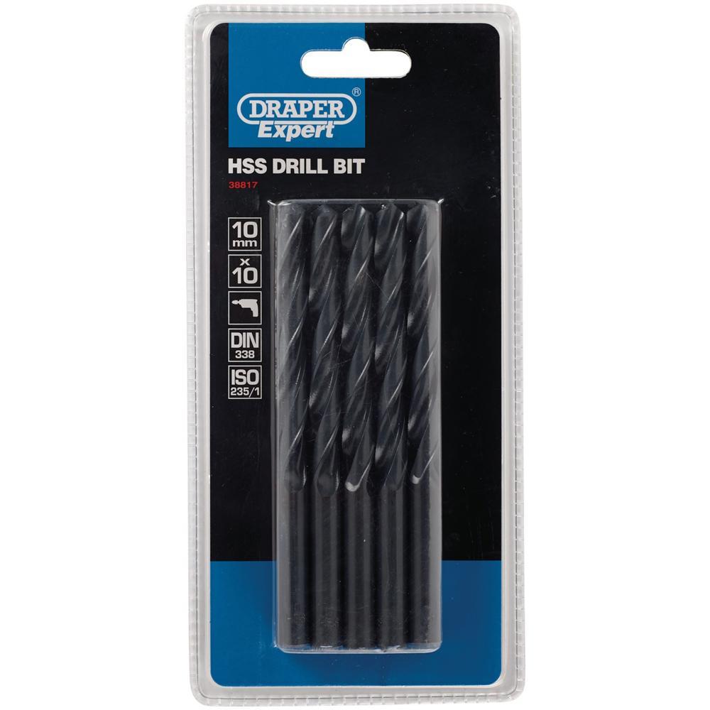 Draper Expert HSS Drill Bit 10mm Pack of 10