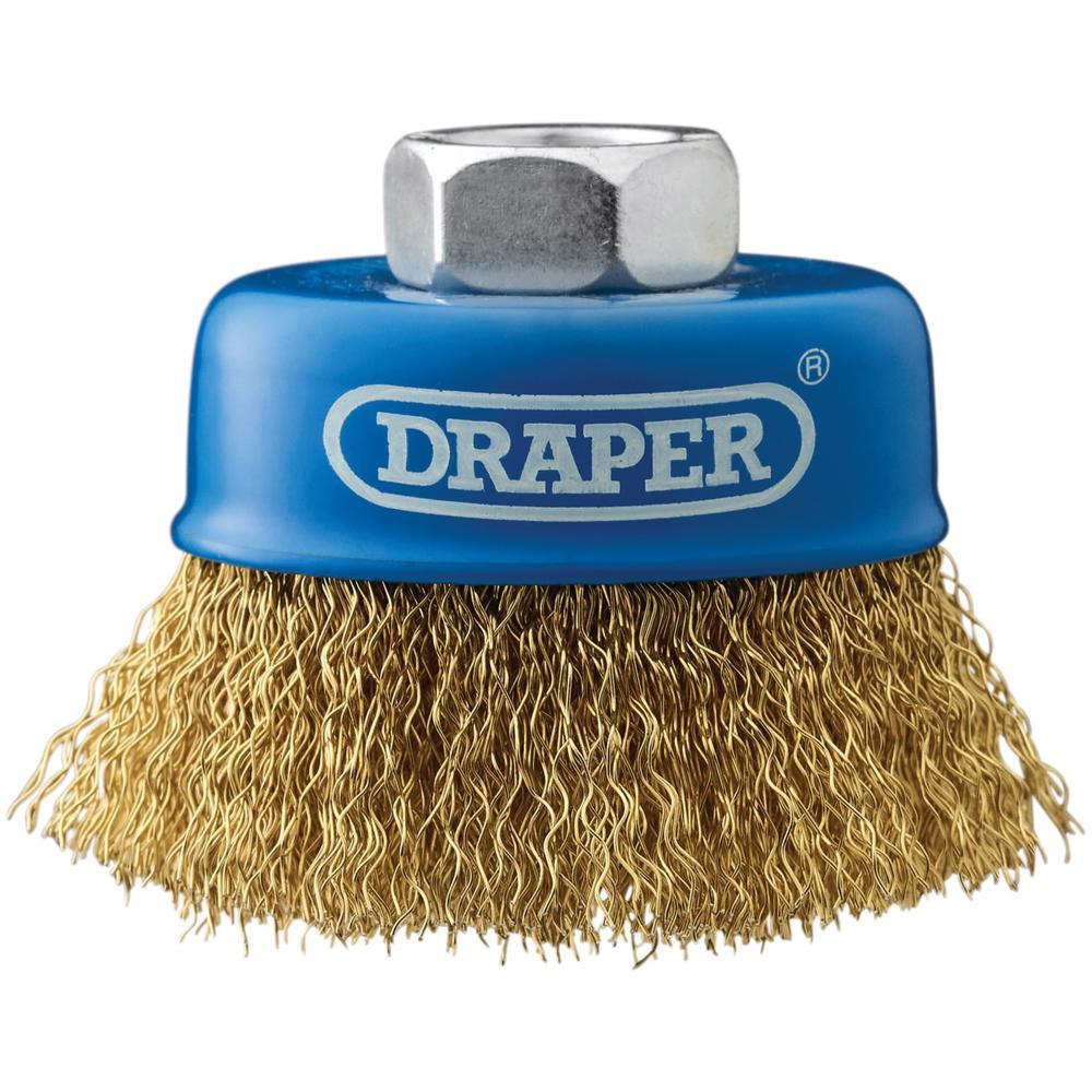 Draper Brassed Steel Wire Cup Brush 60mm M14 Thread
