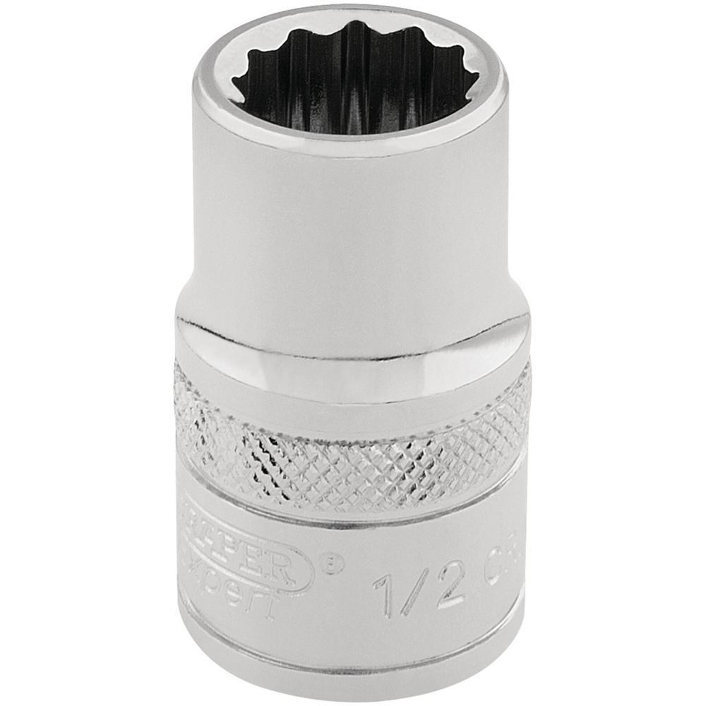 Draper 3/8" Drive Polished Finish Hi Torq Bi Hexagon Socket Imperial 1/2" 1/2"