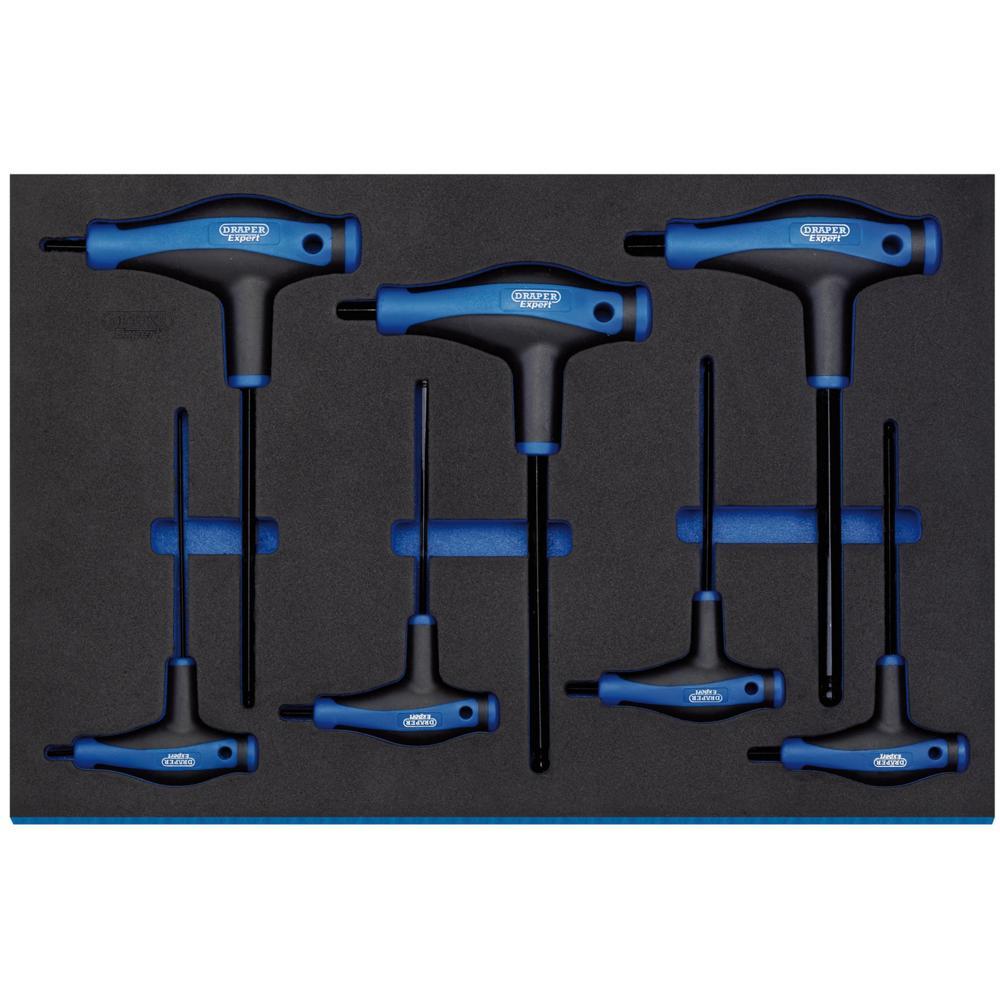 Draper 7 Piece T Handle Ball End Hexagon Key Set In Eva Insert Tray