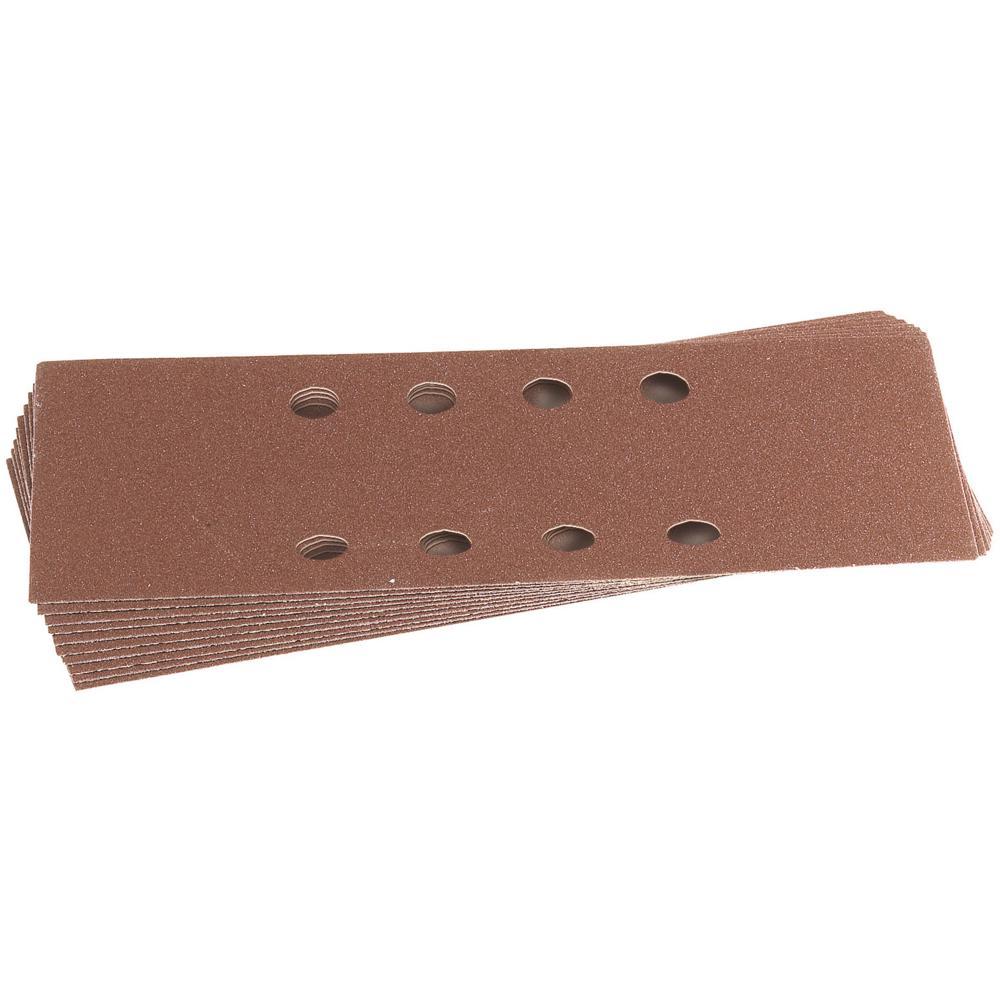 Draper Punched Clip On 1/3 Sanding Sheets 92mm x 230mm 60g Pack of 10