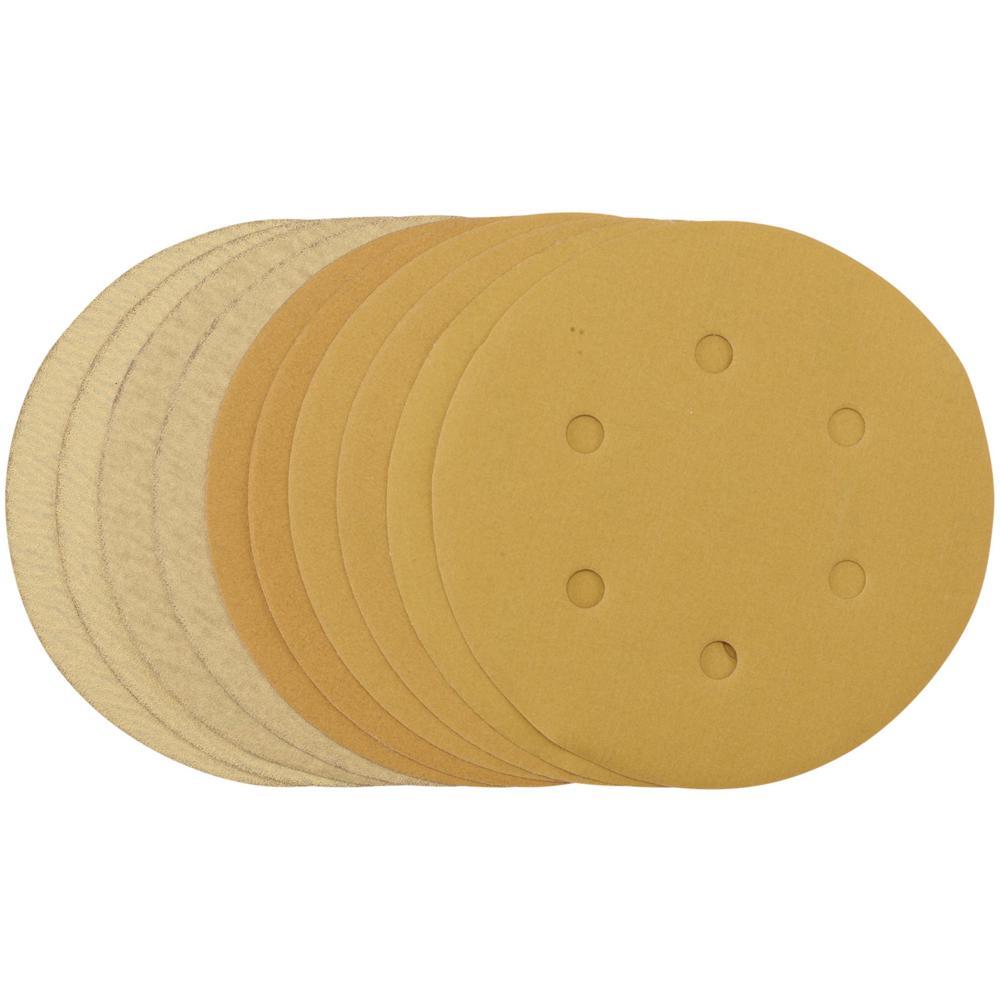 Draper Gold Hook and Loop Sanding Discs 150mm