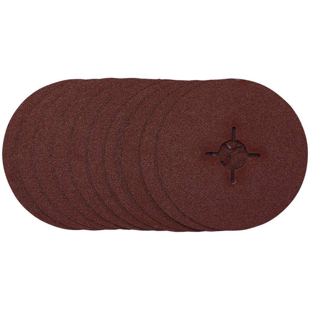 Draper Fibre Sanding Discs 115mm 115mm 60g Pack of 10