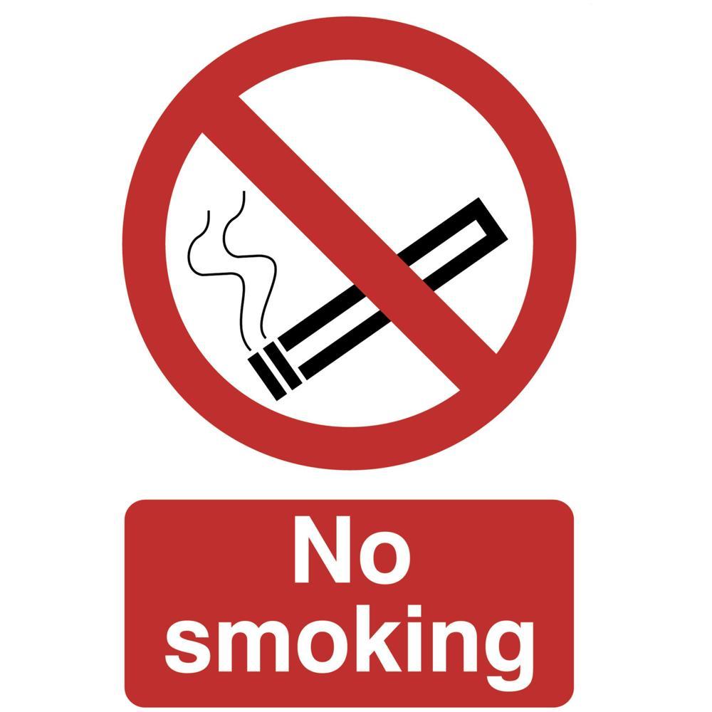 Draper No Smoking Sign 200mm 300mm Standard