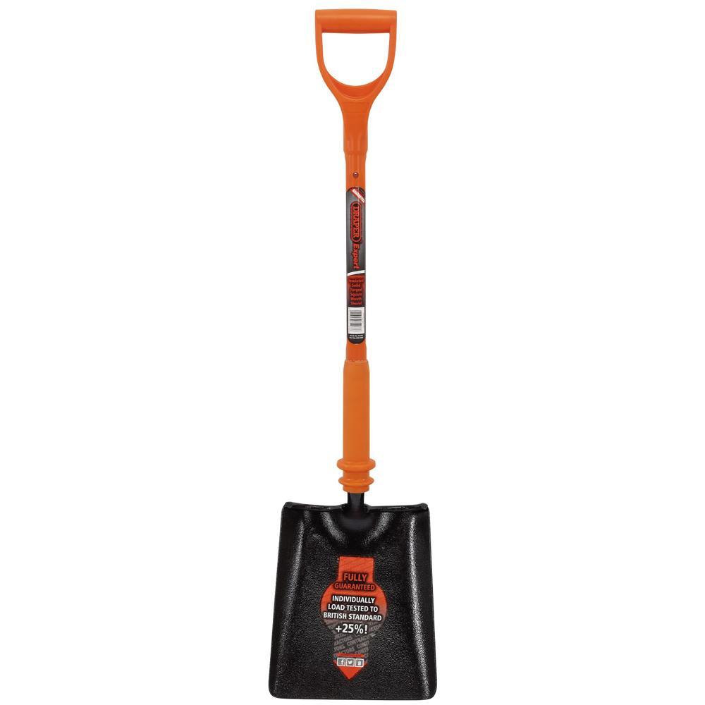 Draper Expert Square Mouth Shovel, Fully Insulated Solid Forged