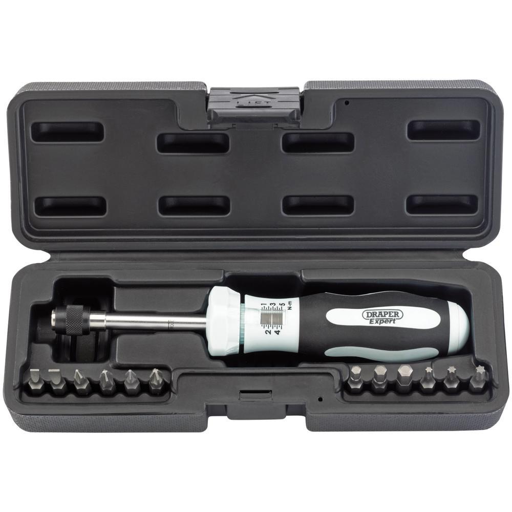 Draper Expert 13 Piece Torque Screwdriver and Bit Set