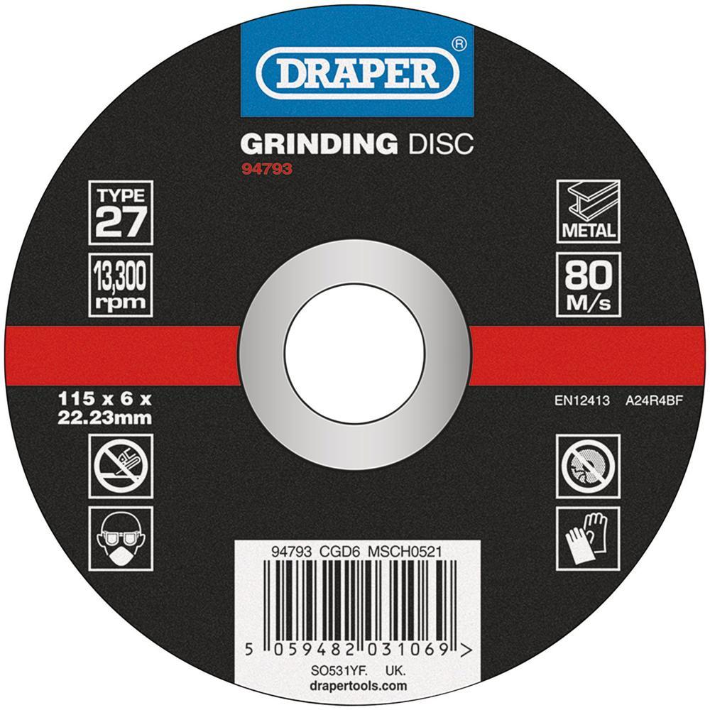 Draper DPC Depressed Centre Metal Grinding Disc