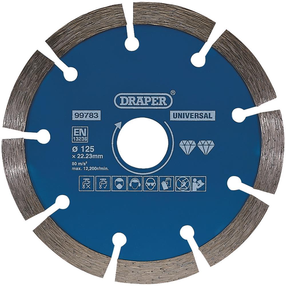 Draper Segmented Diamond Blade 125mm Pack of 1