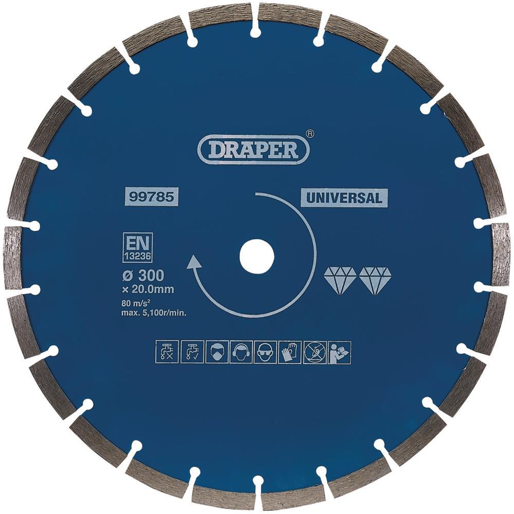 Draper Segmented Diamond Blade 300mm Pack of 1