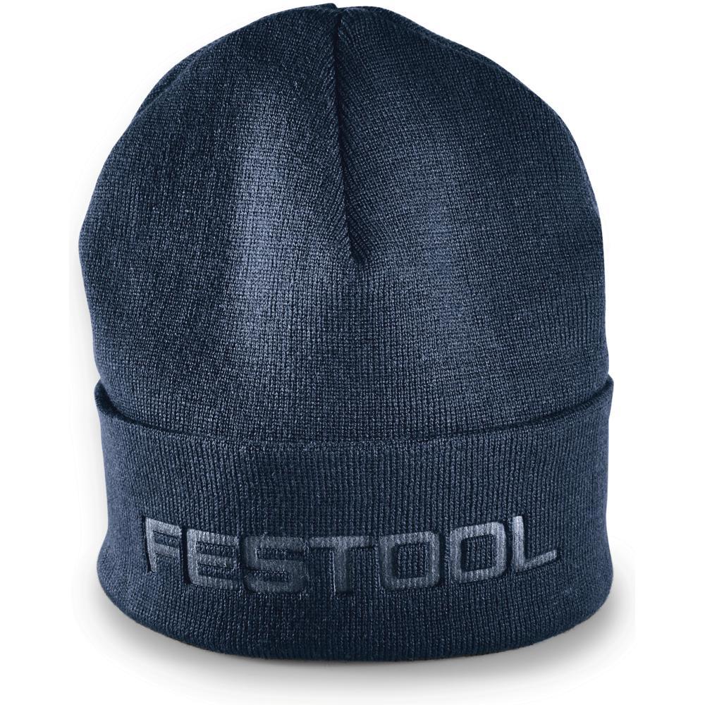 Festool Fan Knitted Beanie Hat Blue One Size
