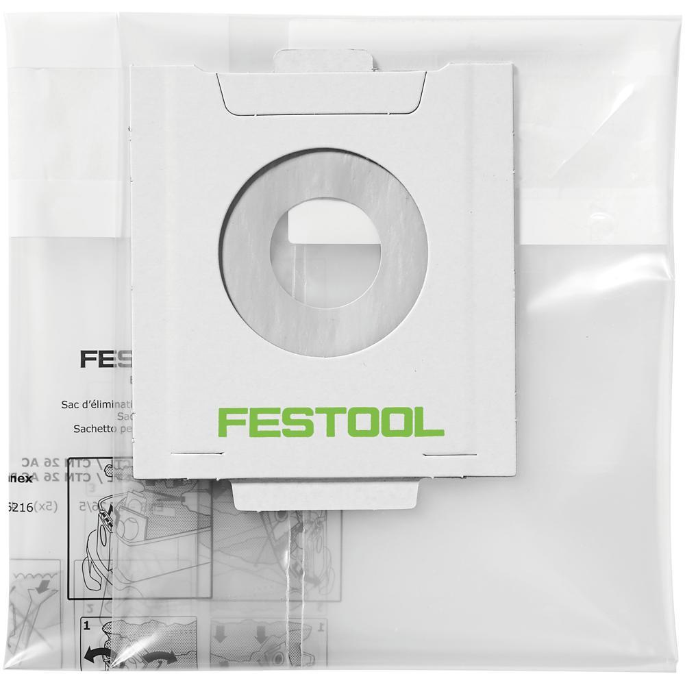 Festool ENS-CT 36 AC Dust Extrator Waste Bag Pack Of 5 Pack of 5