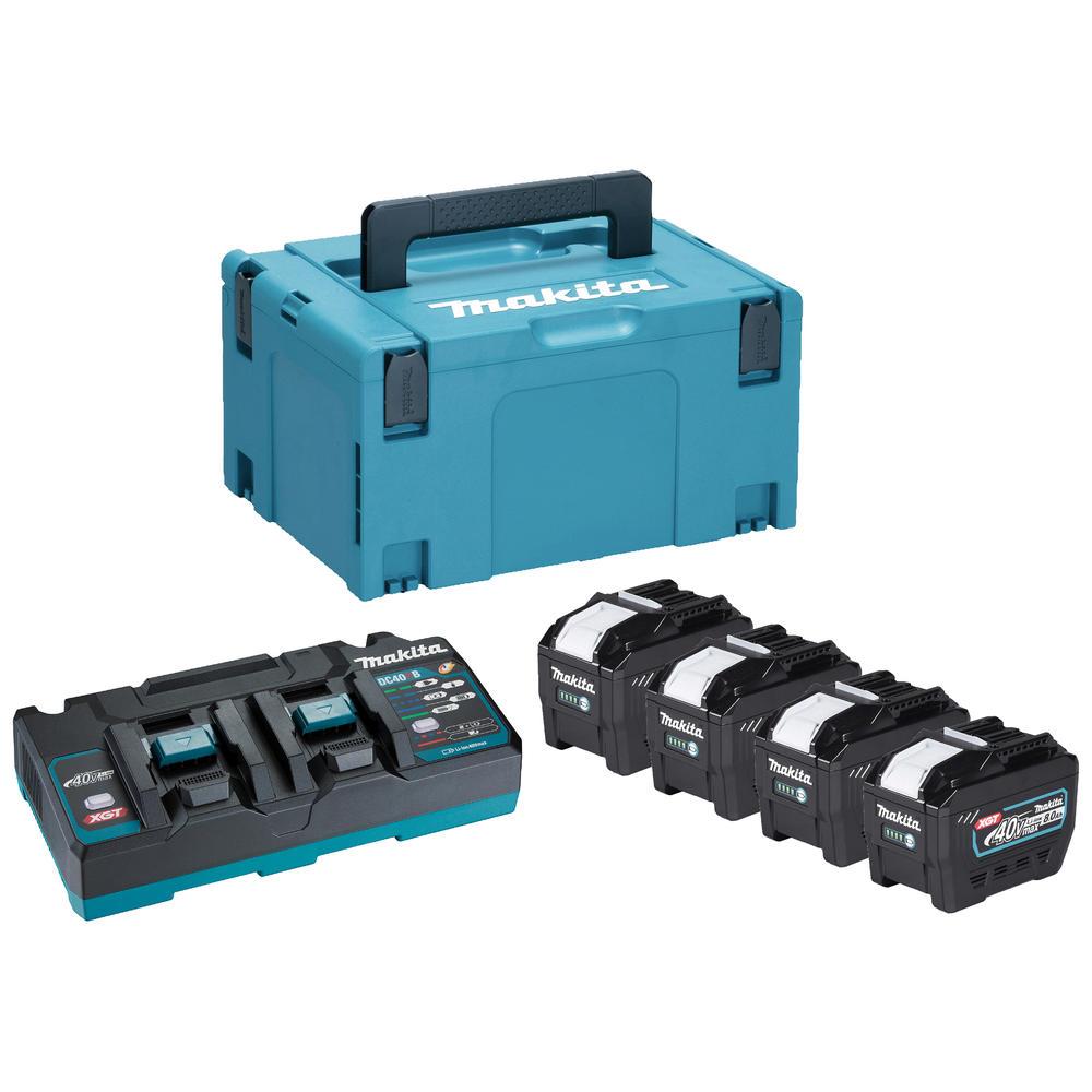 Makita 1910B1-4 40v Max XGT Cordless 4 Battery 8ah and Charger Kit 8ah