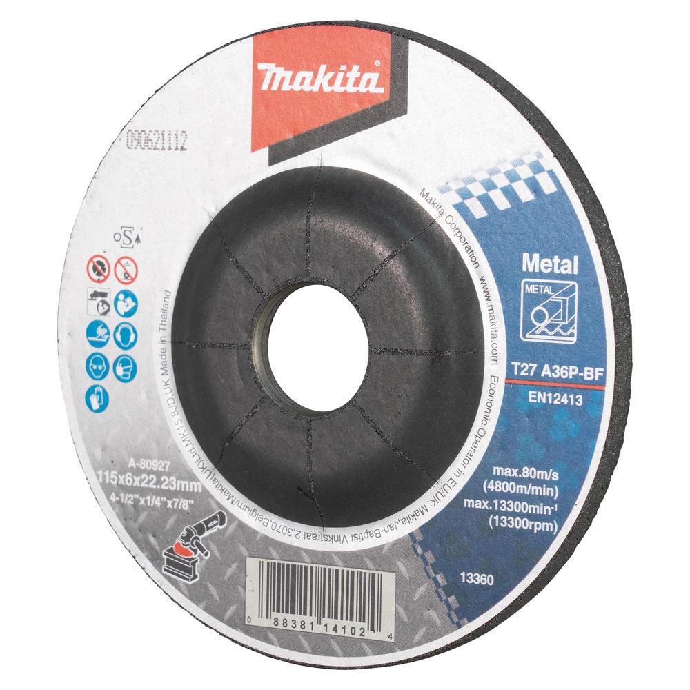 Makita A27 Pro Metal Depressed Grinding Disc 115mm