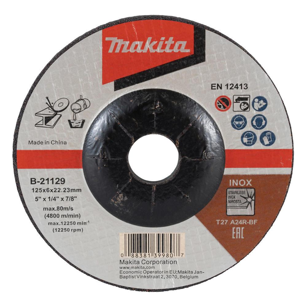 Makita A24R Long Life Metal Depressed Grinding Disc 125mm