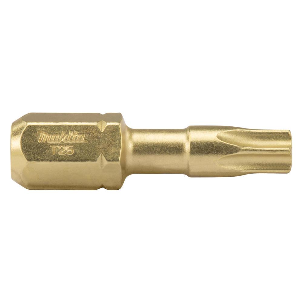 Makita Impact Gold Torx Screwdriver Bits T25 25mm Pack of 2