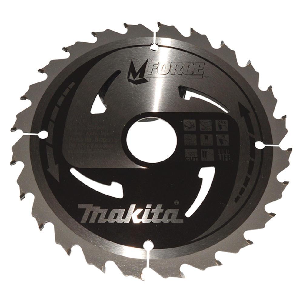 Makita MFORCE Circular Saw Blade for Wood Cutting 170mm 24T 30mm