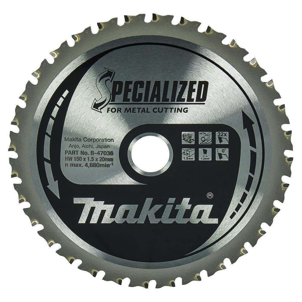 Makita SPECIALIZED Circular Saw Blade for Metal Cutting 150mm 32T 20mm