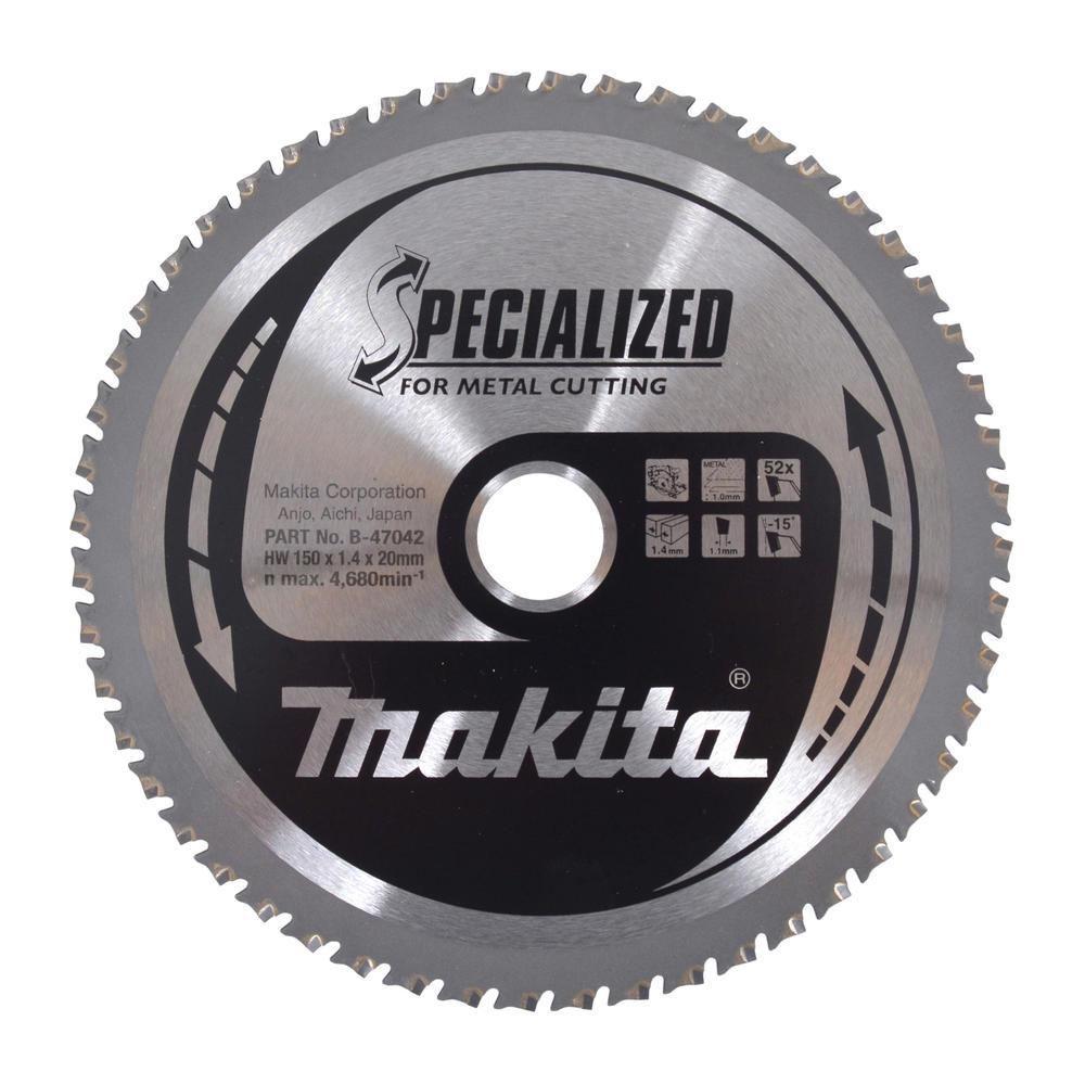 Makita SPECIALIZED Circular Saw Blade for Metal Cutting 150mm 52T 20mm