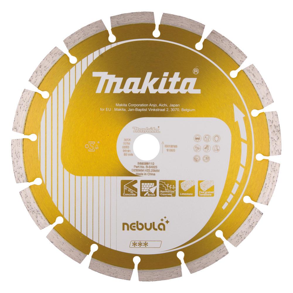 Makita Nebula Wet and Dry Diamond Wheel Cutting Disc 230mm 2.4mm Pack of 1