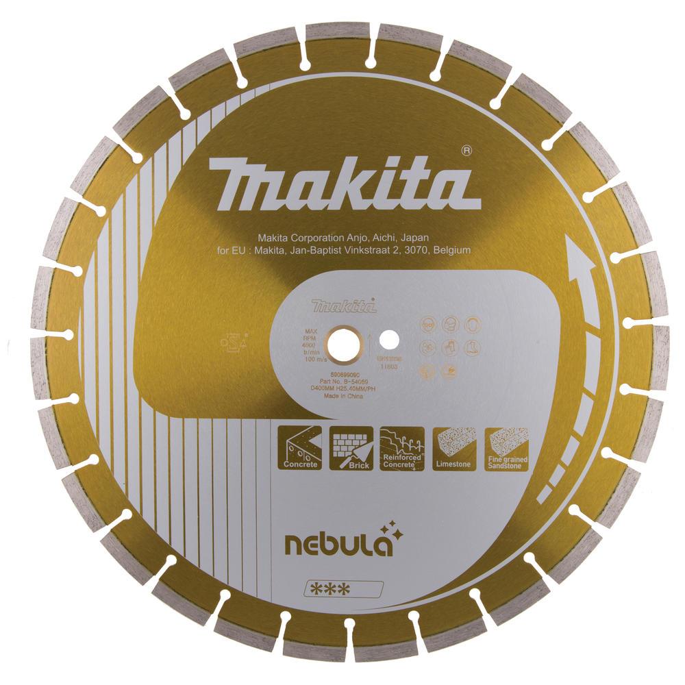Makita Nebula Wet and Dry Diamond Wheel Cutting Disc 400mm 3mm Pack of 1