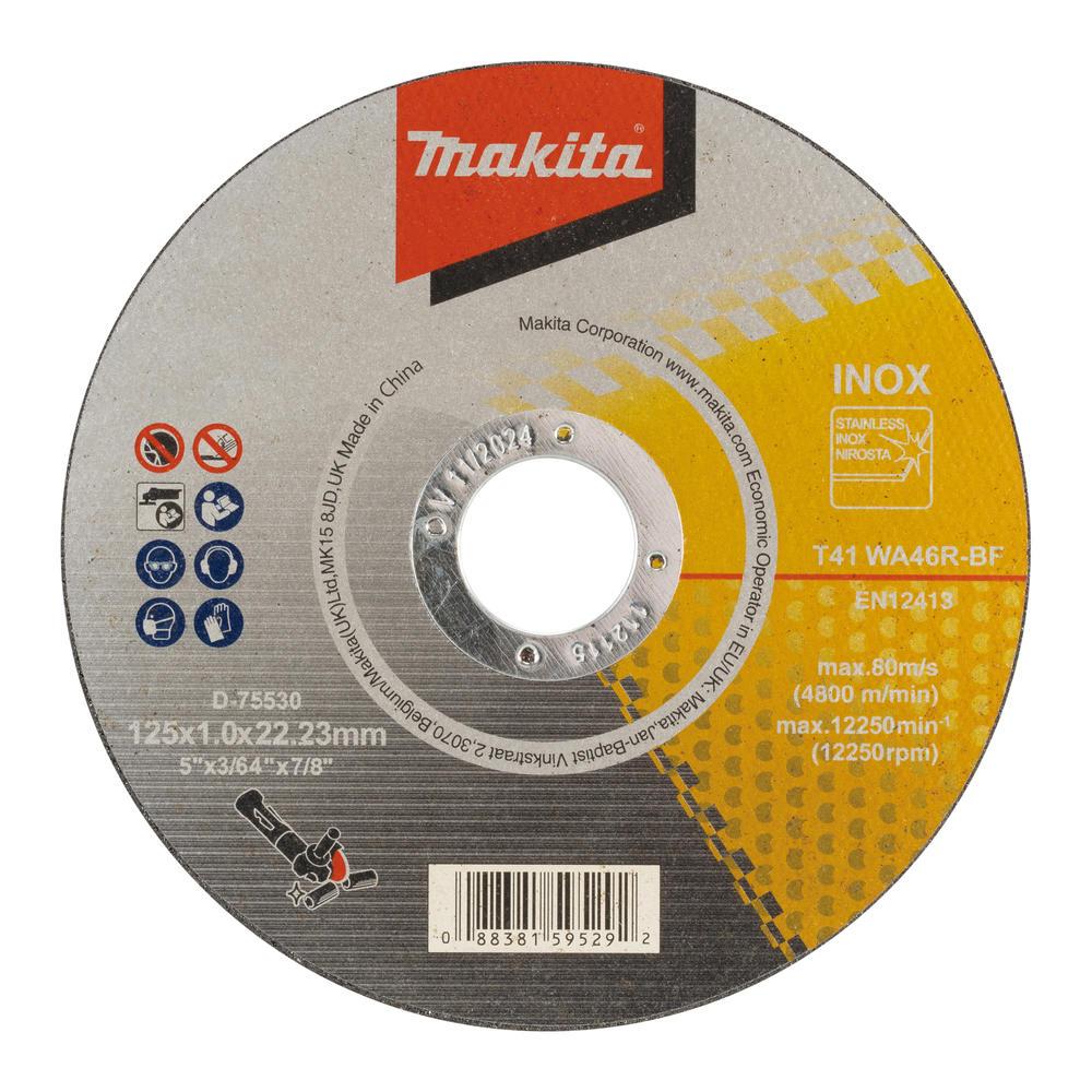 Makita WA46R Thin Stainless Steel Cutting Discs 125mm Pack of 1