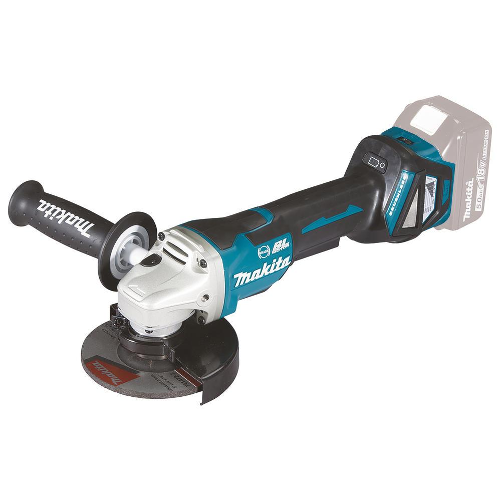Makita DGA517 18v LXT Cordless Brushless Paddle Switch Angle Grinder 125mm No Batteries No Battery Charger No Case