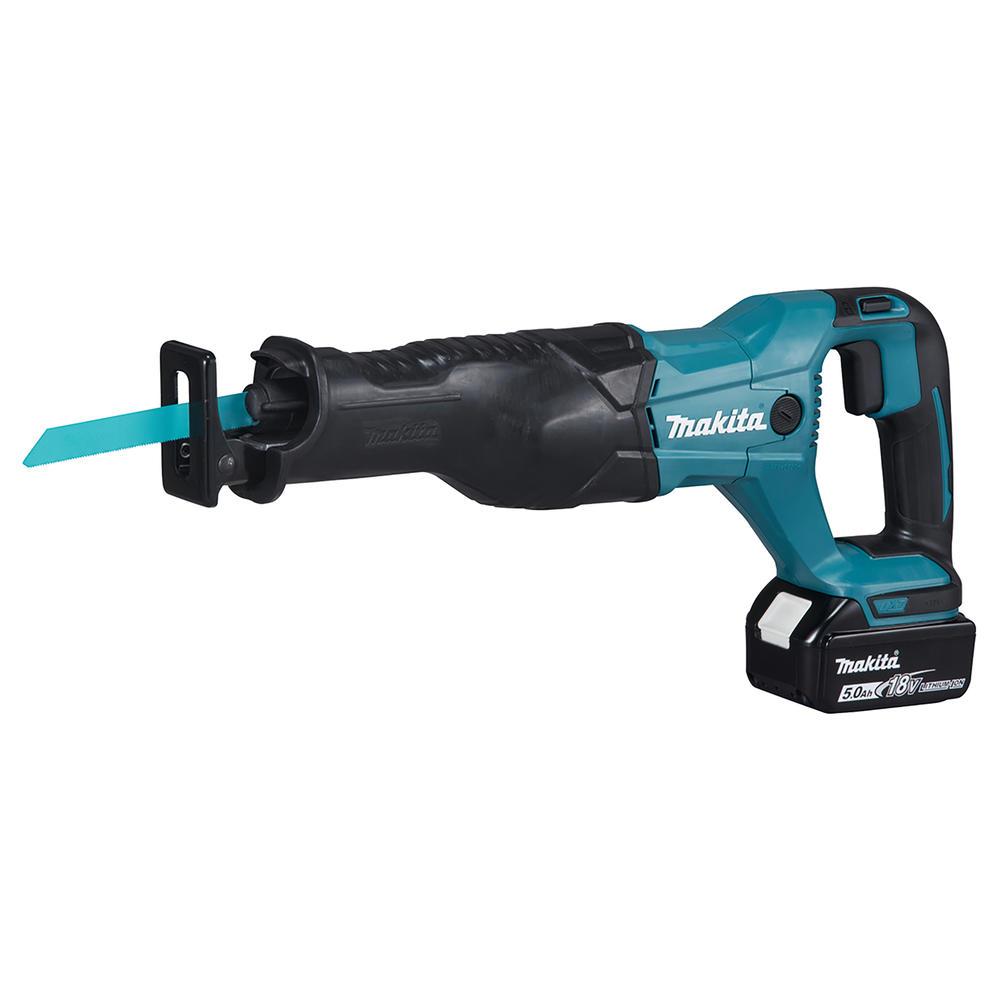 Makita DJR186 18v LXT Cordless Reciprocating Saw 2 x 5ah Li-ion Battery Charger Case
