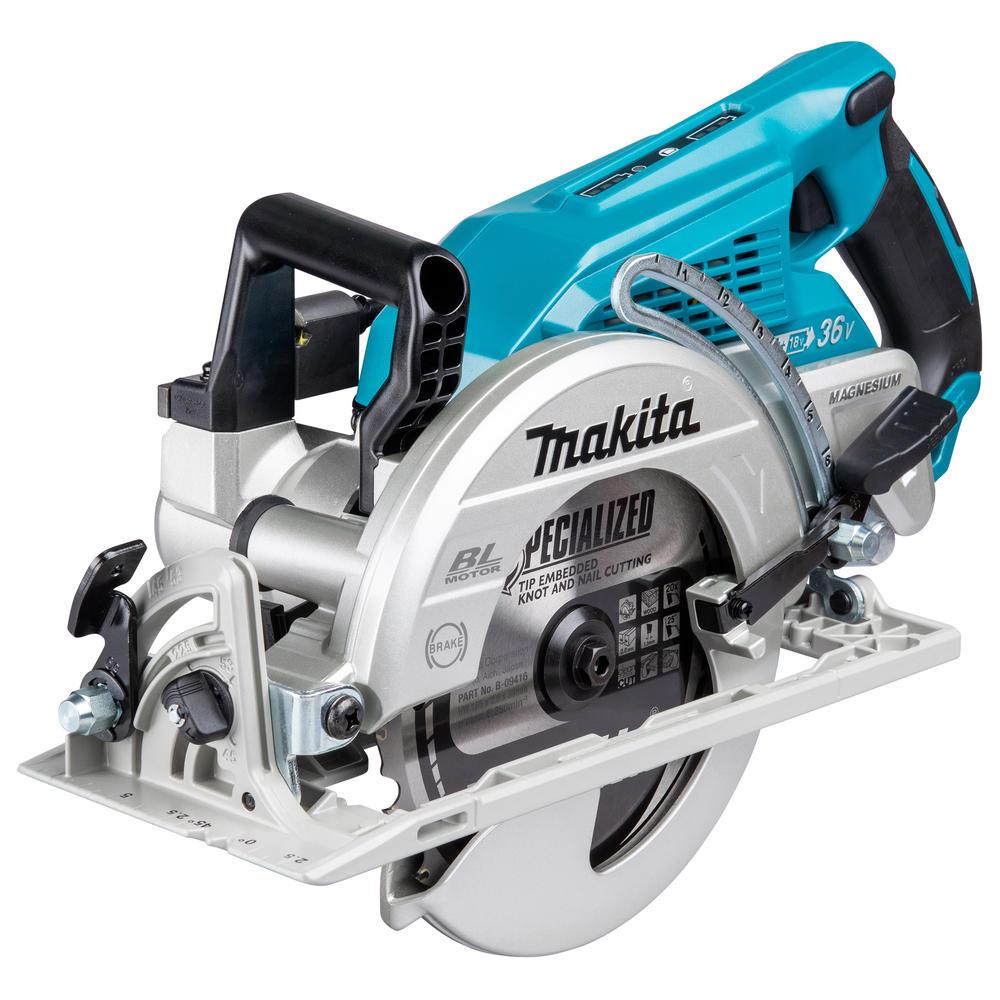 Makita DRS780 Twin 18v LXT Cordless Brushless Circular Saw 185mm No Batteries No Battery Charger No Case