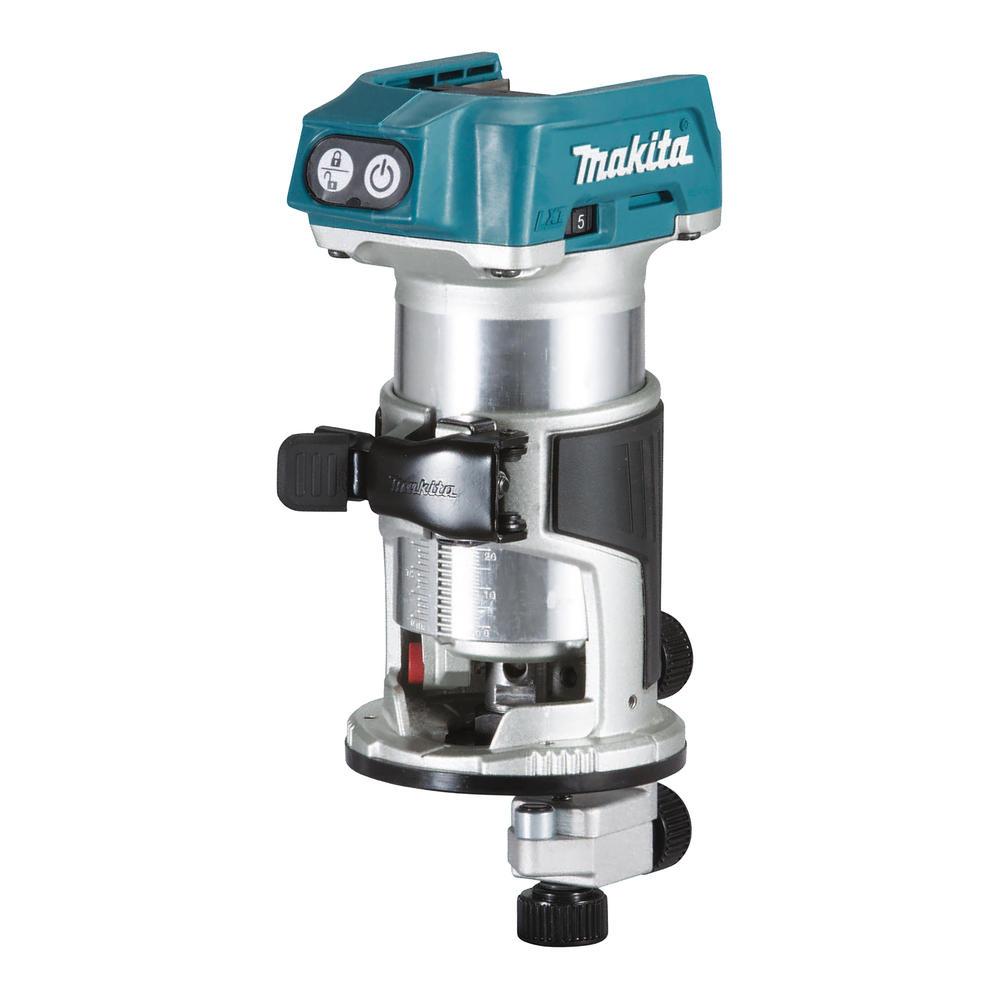 Makita DRT50 18v LXT Cordless Brushless Plunge Router and Trimmer Kit No Batteries No Battery Charger No Case