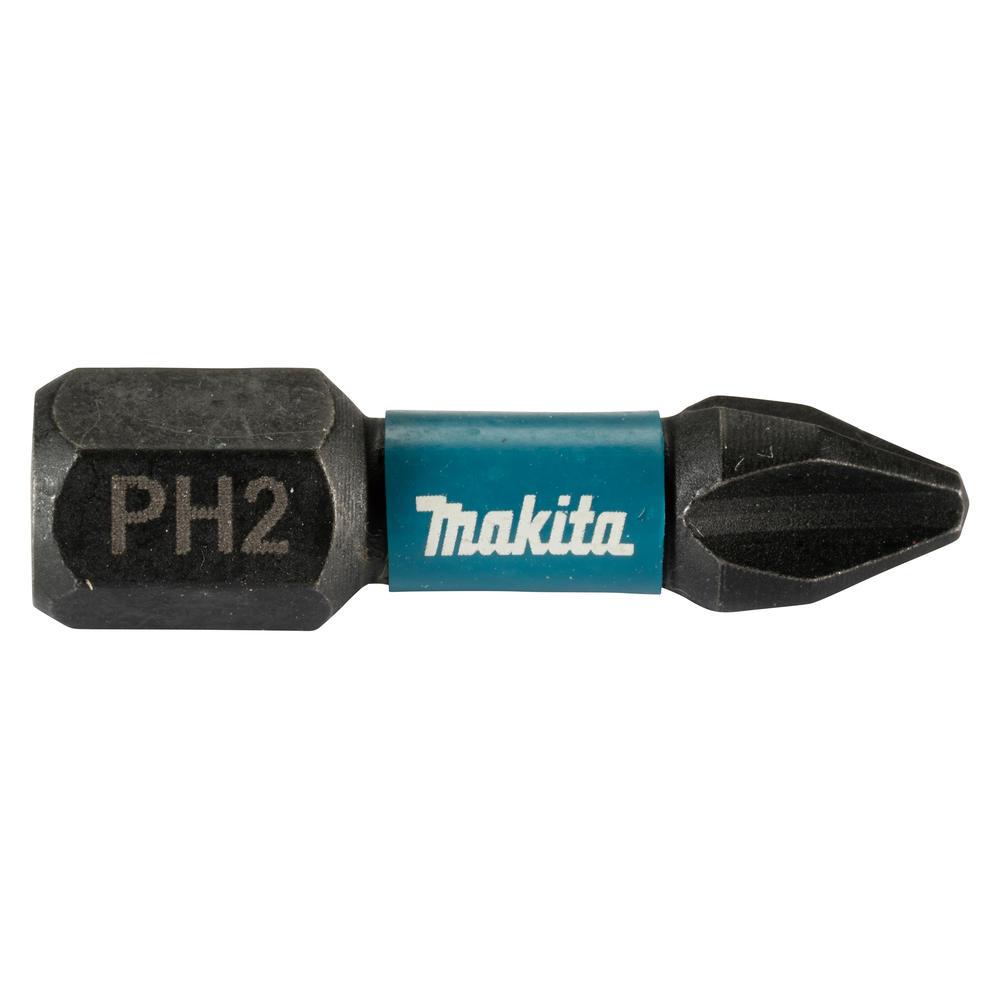 Makita Impact Black Torsion Phillips Screwdriver Bits PH2 25mm Pack of 25