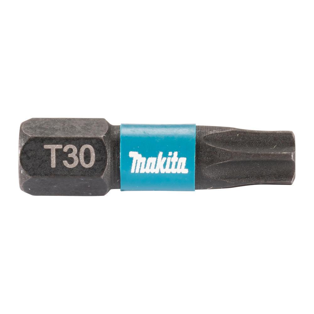 Makita Impact Black Torsion Torx Screwdriver Bits T30 25mm Pack of 25