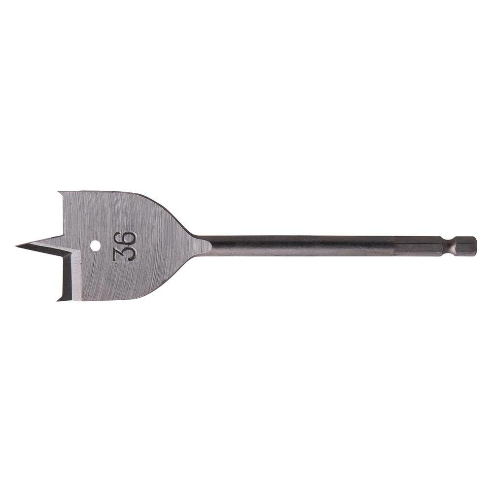 Makita 1/4" Hex Shank Flat Wood Drill Bit 36mm 150mm Pack of 1