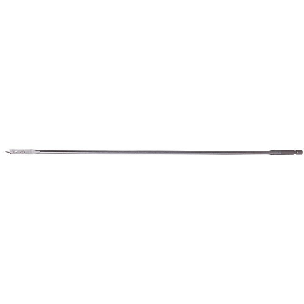 Makita 1/4" Hex Shank Flat Wood Drill Bit 6mm 400mm Pack of 1
