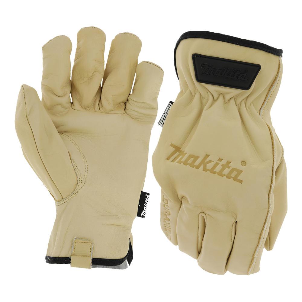 Makita Durahide Leather Gloves Beige XL Pack of 1