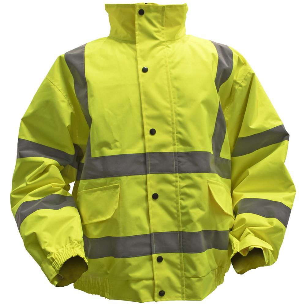 Sealey Quilted Lining Hi Vis Jacket Yellow XL