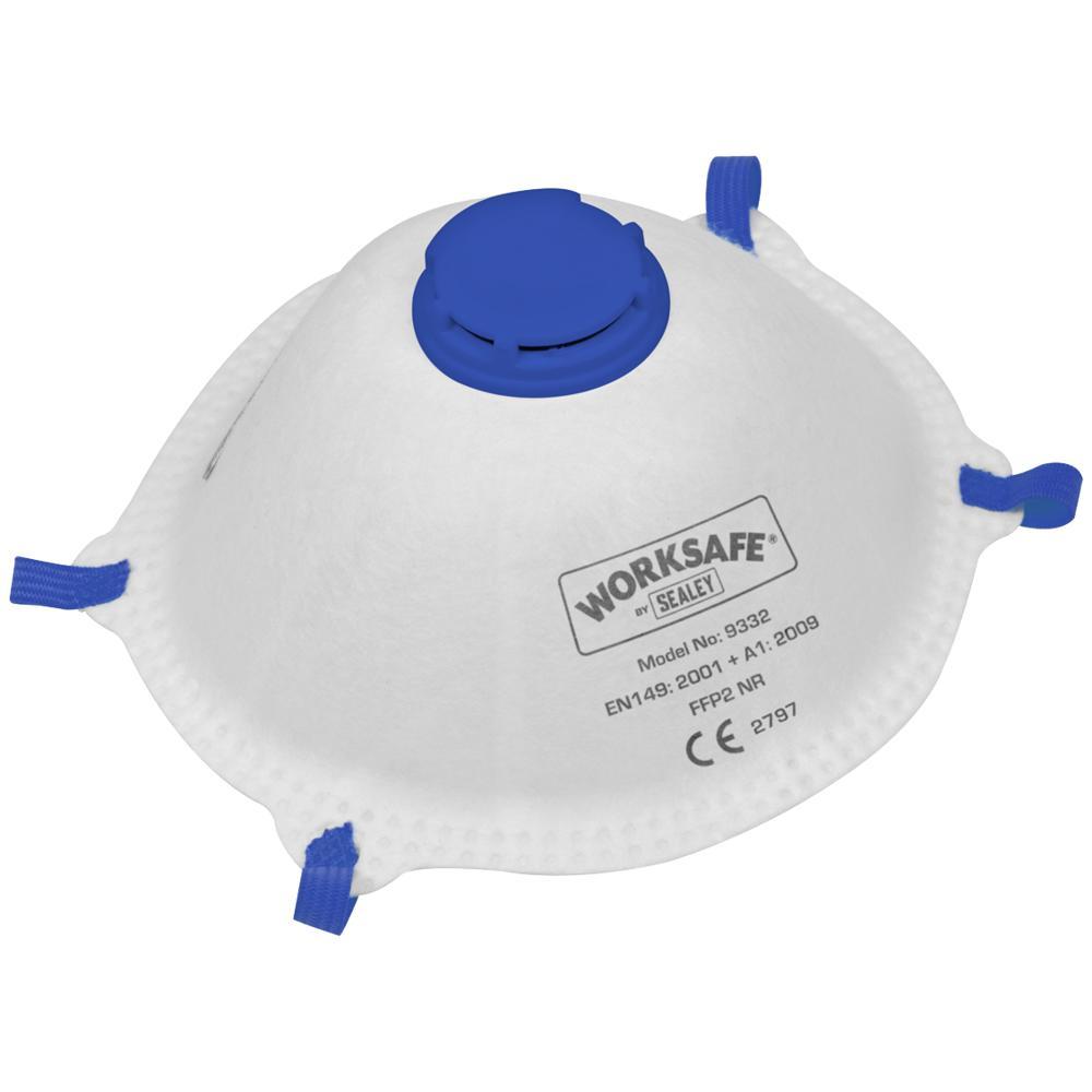 Sealey Valved FFP2 Disposable Dust Masks Pack of 10