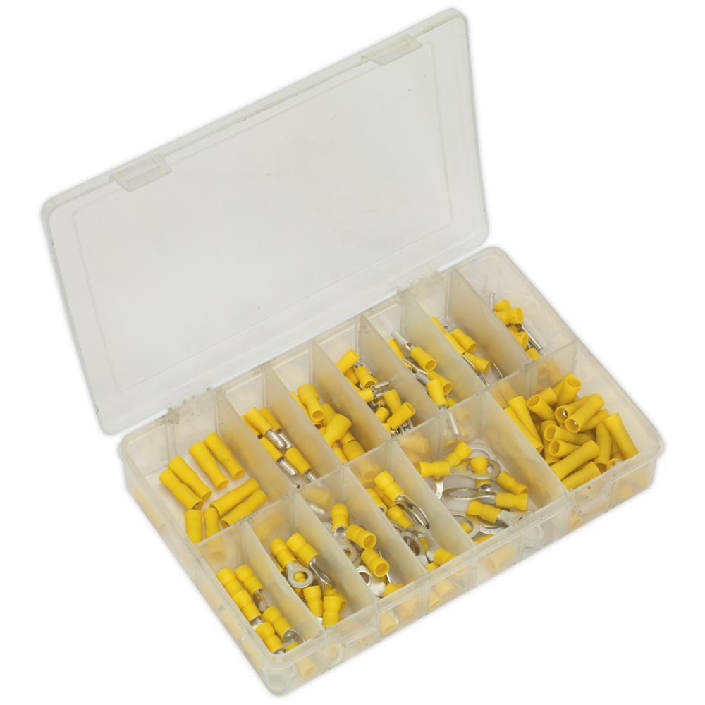 Sealey 140 Piece Yellow Crimp Terminal Assortment
