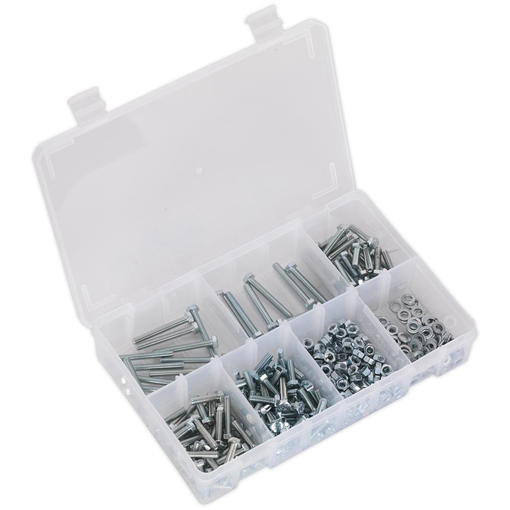 Sealey High Tensile Set Screw, Nut and Washer Assortment
