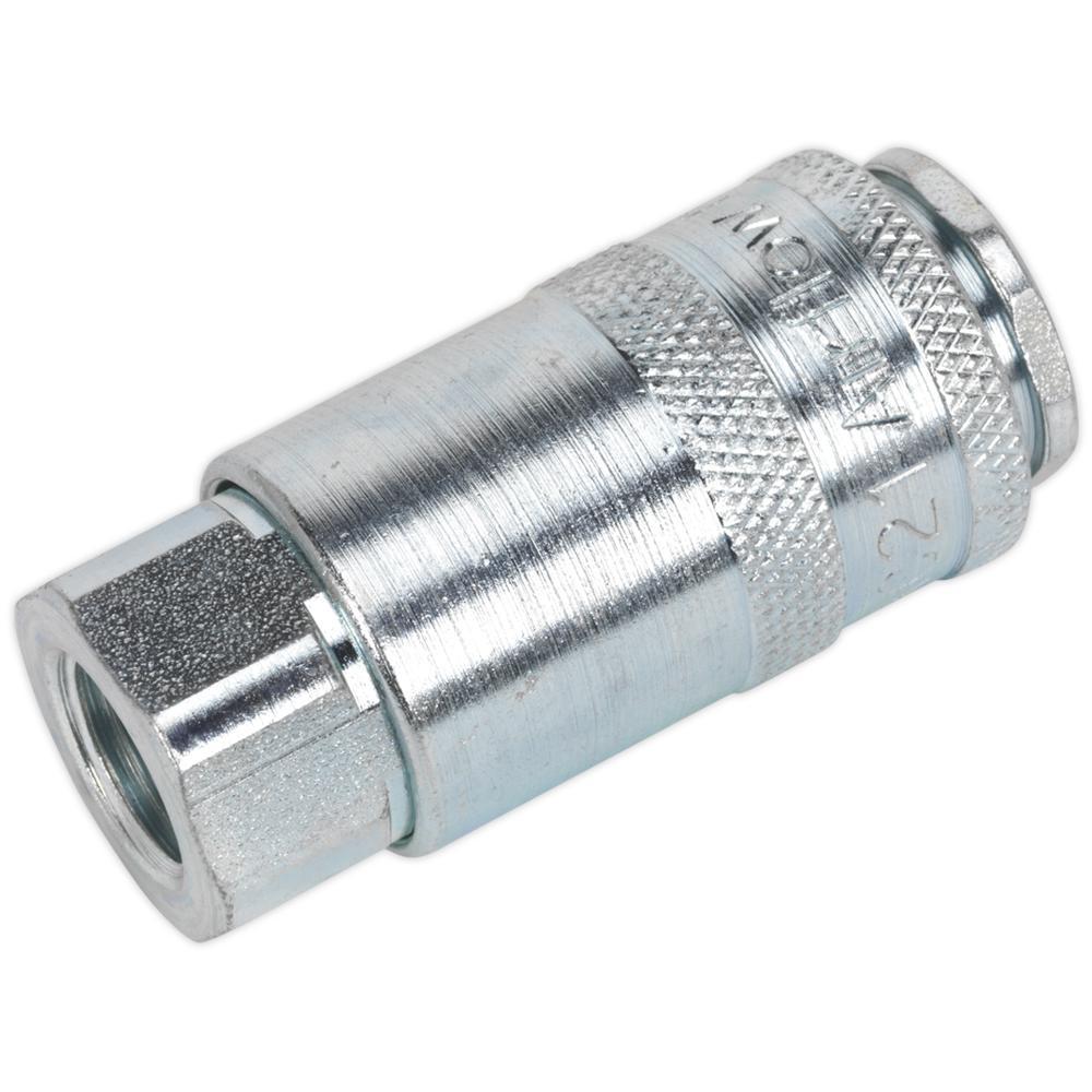 Sealey PCL Air Line Coupling BSP Female Thread 1/4" BSP Pack of 50