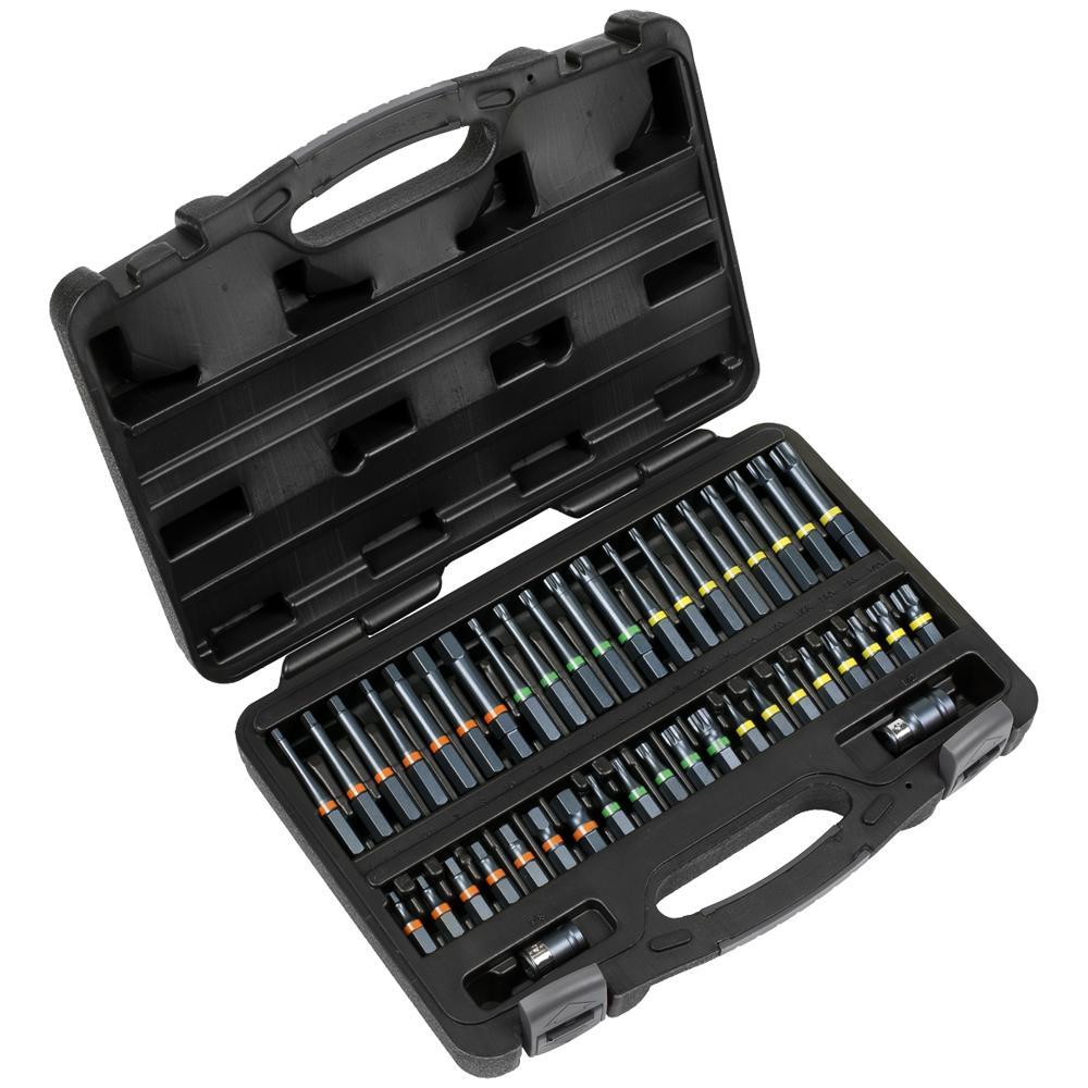 Sealey 42 Piece 3/8" and 1/2" Drive Impact Socket Bit Set Combination