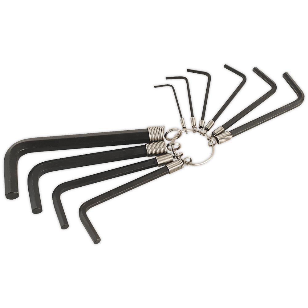 Sealey 10 Piece Hexagon Key Set on Ring Metric