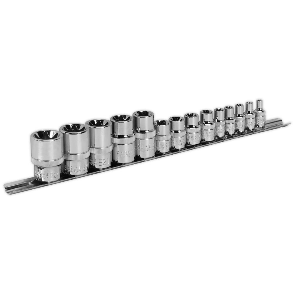 Sealey 14 Piece Combination Drive Torx Socket Set Combination