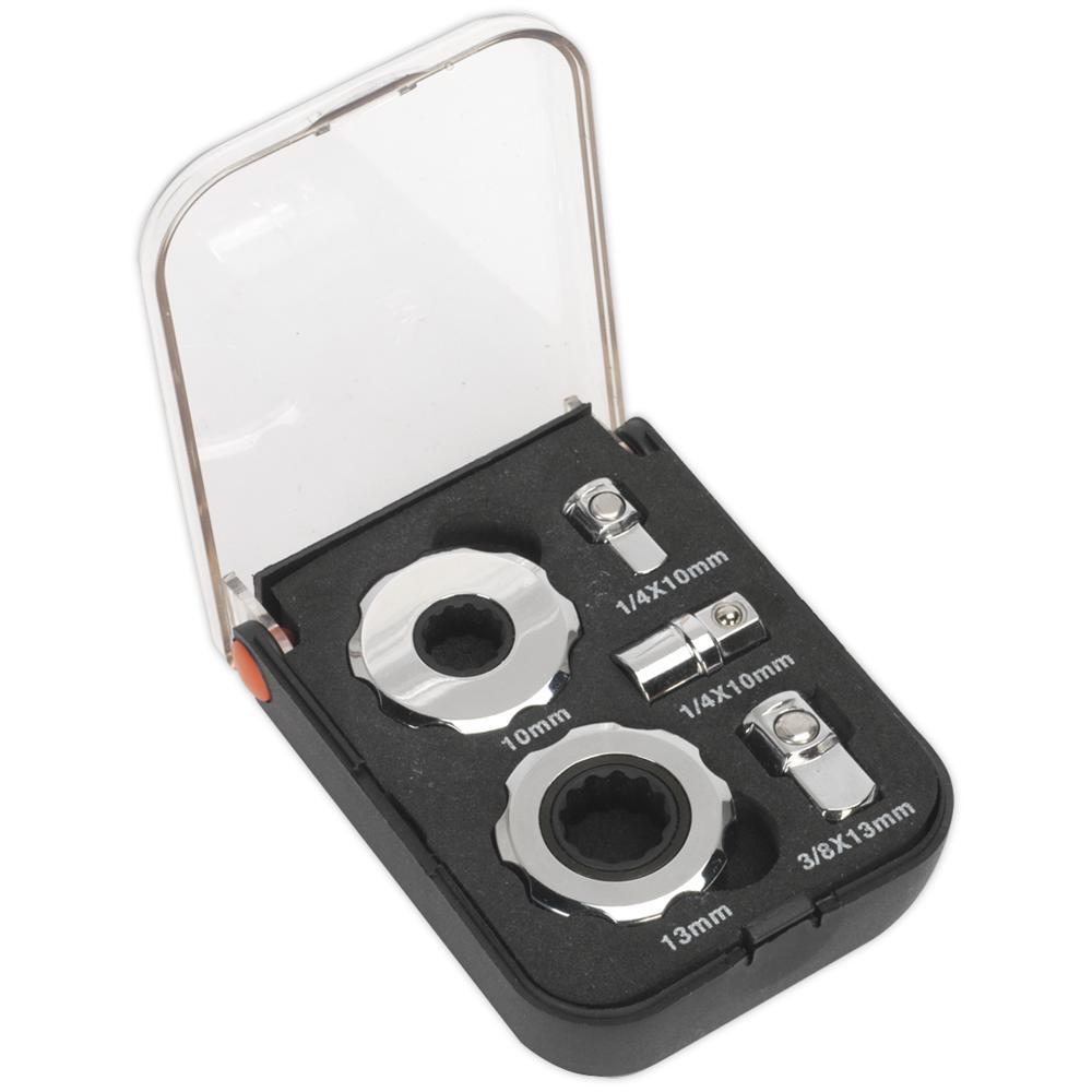 Sealey 1/4" and 3/8" Drive Palm Ratchet Set Combination